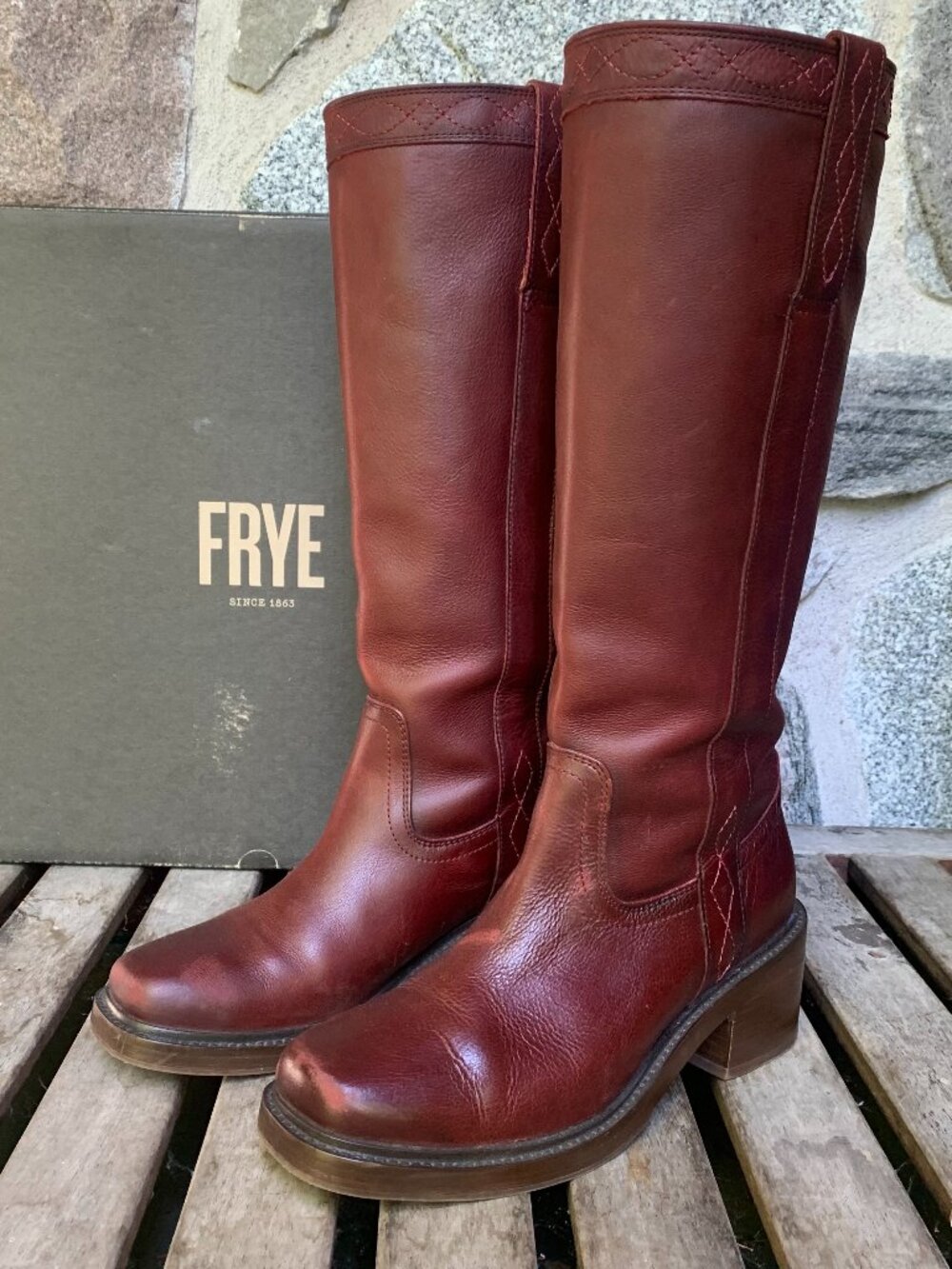 FRYE Kate Pull On boot Merlot Size US 9 Like new